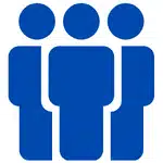 Blue warehouse team icon representing staff preparation for peak season