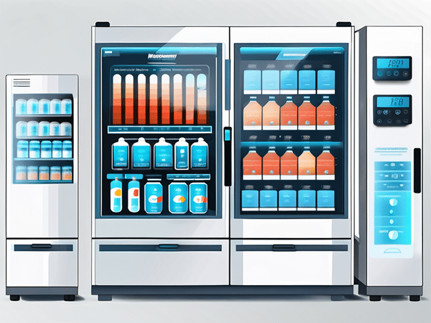 drinks in a refrigerator with glass door to see what's inside