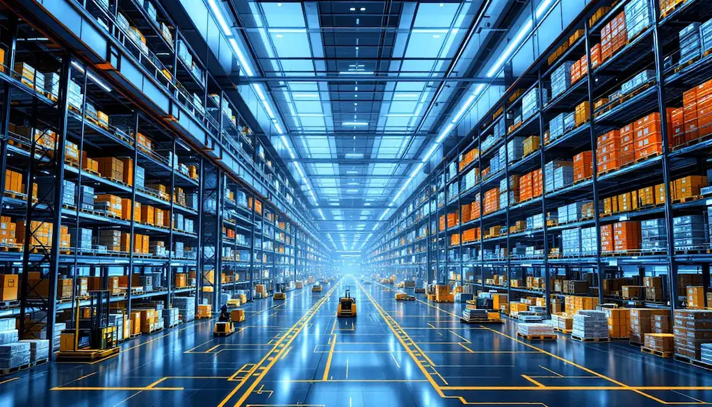 large cold storage warehousing facility
