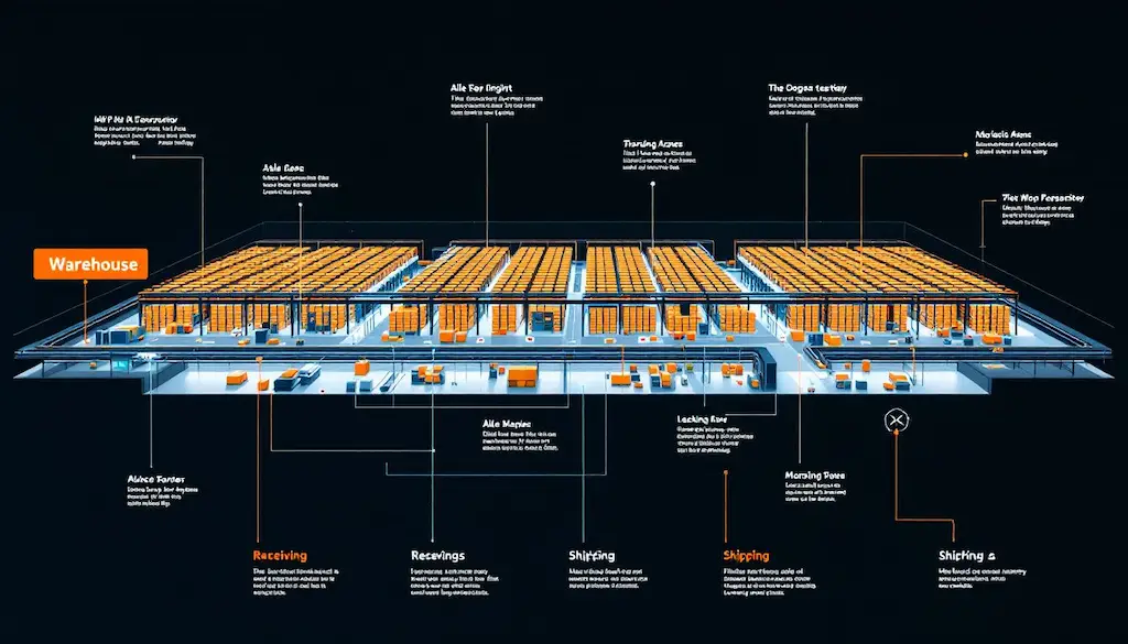 warehouse organization 3d cutout
