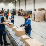 Warehouse receiving dock with AI management